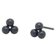 ti2-titanium-small-triple-bead-stud-earrings---black-34455670