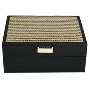 stackers-classic-set-of-2-jewellery-box---black-raffia-34950094