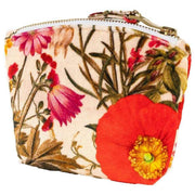 powder-fine-flowers-printed-velvet-mini-pouch---beigeredbrown-35503885