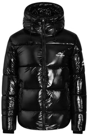 Helvetica Mountain Pioneers Viber Hooded Down Jacket - Black