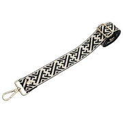 Elie Beaumont Bag Strap - Black/Ivory Maze