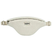 Hindbag Sasha Large Teddy Bum Bag - Arctic White