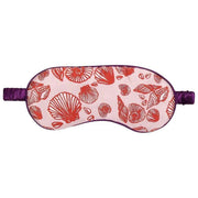 Jessica Russell Flint Shells Silk Eye Mask - Red/Pink