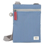Roka Chelsea Hickory with Red Recycled Canvas Sling Bag - Red/Blue/White