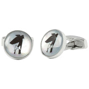 Simon Carter 40th Anniversary Gervaise Cufflinks - Silver/Black