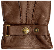 Dents Whitchurch Deerskin Leather Gloves - Walnut Brown