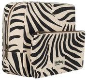 Hindbag Alix Extra Large Toiletry Bag - Ecru Zebra