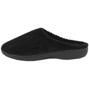 isotoner-popcorn-terry-mule-slippers---black-34523346