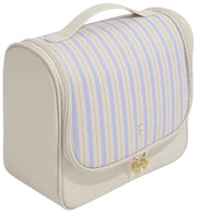 Stackers Medium Hanging Wash Bag - Oatmeal/Blue
