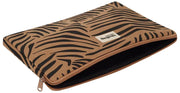 Hindbag Ava Small 13inch Laptop Case - Cinnamon Zebra Brown