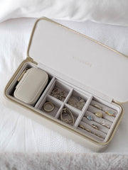 Stackers Zipped Large Travel Jewellery Box - Oatmeal