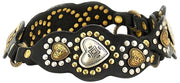 Campomaggi Diamante Stud Leather Belt - Black