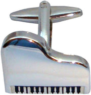 Bassin and Brown Silver Piano Cufflinks - Silver