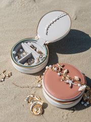 Stackers Wave Round Jewellery Box - Desert Orange