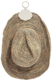 Stackers Shell Hat Holder Key Ring - Oatmeal Cream