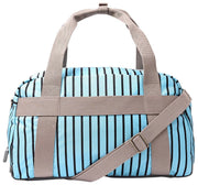 Roka Gatwick Medium Recycled Canvas Duffle Bag - Blue Stripe