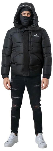 Helvetica Mountain Pioneers Barnes Hooded Parka Jacket - Black