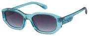 Superdry Geo-Cut Narrow Rectangular Sunglasses - Blue