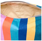 Roka Mayfair Small Cotton Canvas Wash Bag - Wide Multi Stripe