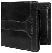 Dents Itchen Coin Bifold Wallet - Black