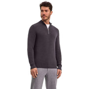 falke-half-cardigan-half-zip-sweater---asphalt-mel-grey-35073027