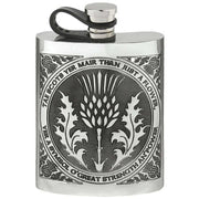 english-pewter-company-6oz-tae-a-thistle-flexi-cap-hip-flask---silver-34391244