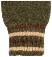 Dents Salcombe Rib Knit Gloves - Olive Green
