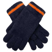 dents-feather-yarn-knitted-gloves---navyorange-34477796