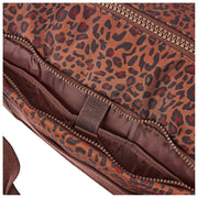 Roka Gatwick Medium Recycled Canvas Duffle Bag - Mini Leopard Brown
