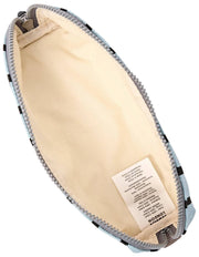 Roka Tate Small Cotton Canvas Pouch - Blue Stripe