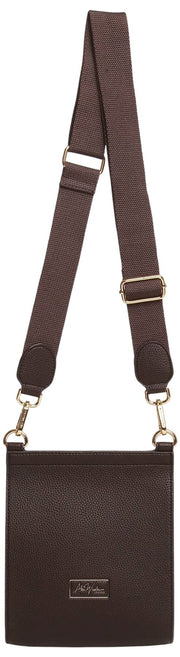 Alice Wheeler London Bloomsbury Crossbody Bag - Chocolate Brown