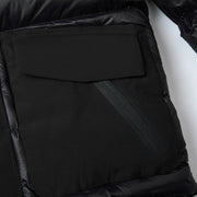 Helvetica Mountain Pioneers Queyras Hodded Down Jacket - Black