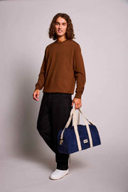 Hindbag Charlie Bowling Bag - Velvet Navy Blue