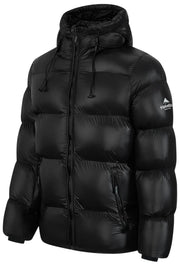 Helvetica Mountain Pioneers Edge Hooded Down Jacket - Black