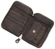 Campomaggi Cecina Hairy Cowhide Purse - Grey/White