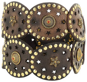 Campomaggi Bella Di Notte Stud Leather Belt - Grey