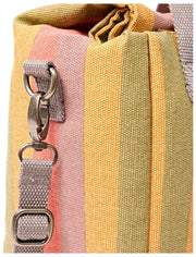 Roka Hampstead Cotton Canvas Lunch Bag - Faded Multi Stripe