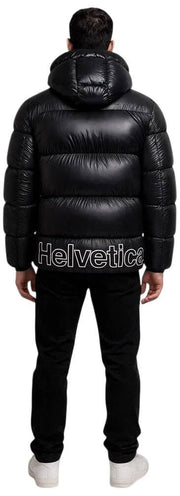 Helvetica Mountain Pioneers Edge Hooded Down Jacket - Black