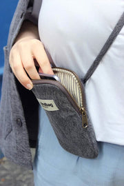 Hindbag Bill Phone Bag - Denim Grey