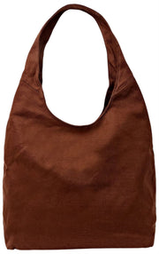 Roka Hoxton Large Cotton Canvas Shoulder Bag - Lindt Brown