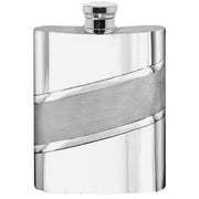 english-pewter-company-6oz-diagonal-satin-band-hip-flask---silver-34473192