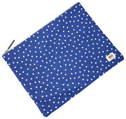 Roka Somerset Large Cotton Canvas Baby Bag - Navy Polka Dot