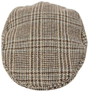 Dents Stanwick Tweed Flat Cap - Brown