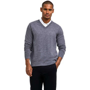 falke-lambswool-v-neck-sweater---heather-dark-grey-35072716
