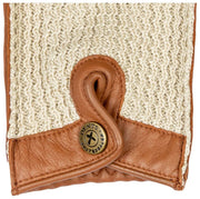 Dents The Suited Racer Hatcher Leather Driving Gloves - Cognac Tan