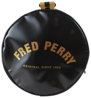 Fred Perry Tipped Classic Barrel Bag - Black/Gold