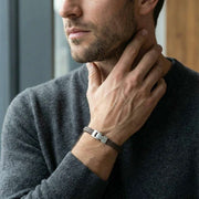 steel-barnett-archie-braided-leather-bracelet---brown-35896619