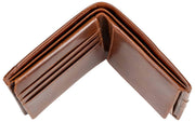 Dents Itchen Coin Bifold Wallet - Cognac Brown