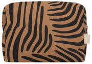 Hindbag Leon Toiletry Bag - Zebra Cinnamon Brown