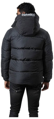 Helvetica Mountain Pioneers Barnes Hooded Parka Jacket - Black